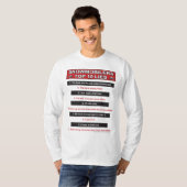 トップ10嘘 – 大 – 赤 Tシャツ (正面フル)