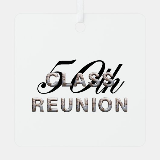 トップ50クラス懇親会メタルオーナメント メタルオーナメント (裏面)