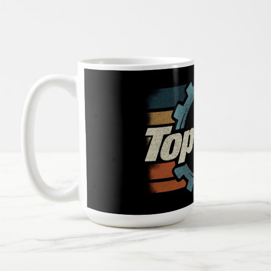 トップ・ギア レトロ ヴィンテージ コーヒーマグカップ (左)