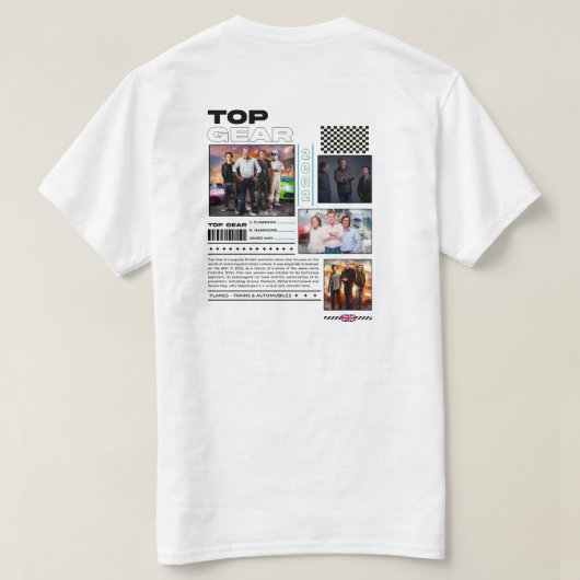 トップ・ギアTシャツ Tシャツ (デザイン裏面)