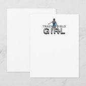 トップ トラック＆フィールド女子 招待状 (正面/裏面)