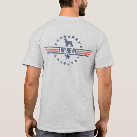 トップ・ニューフ Tシャツ (裏面)