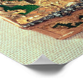 トップ：金ゴールドのスナッフボックスに様々な石を象嵌 ポスター (角)