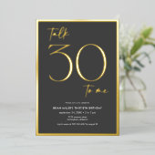 トッモダンクミニマルサー誕生日 箔招待状 (立ち正面)