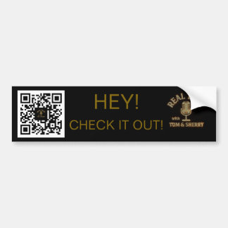 トッ実在クとTom & Sherry Podcast Bumper Sticker バンパーステッカー