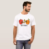 トティフルーティおもしろいフルーツミュージシャンプリン Tシャツ (正面フル)