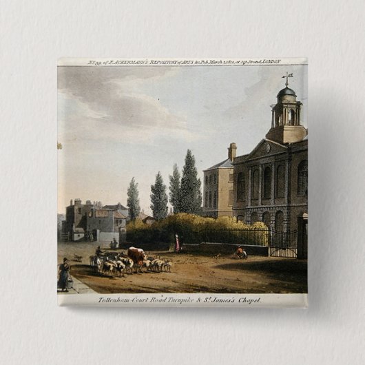 トテナム裁判所の道のターンパイク 缶バッジ (正面)