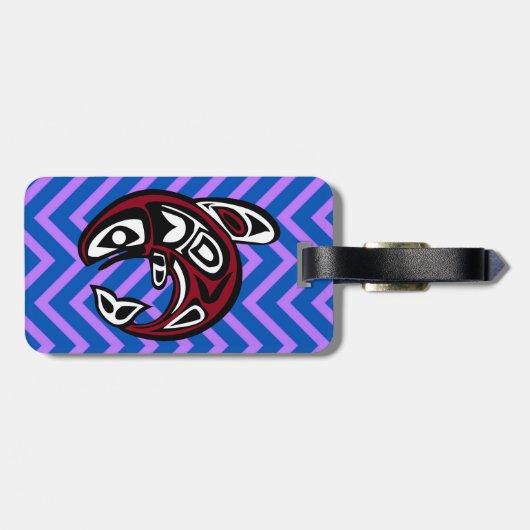 トテムタトゥーノースウエストコーストアラスカンオルカ ラゲッジタグ (裏面横)