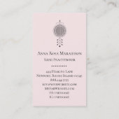 *~*トテムフラワーオブライフパステルフローラ霊気ヨガ 名刺 (裏面)