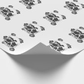 トテンコプフミットロゼンタトゥケルペルクンスト ラッピングペーパー (角)