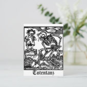 トテンタンツの死とボーイ葉書 ポストカード (スタンド正面)