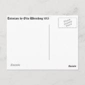 トテンタンツの死とボーイ葉書 ポストカード (裏面)