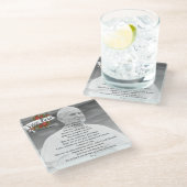 トトゥストゥスセントヨハネポールポープカトリック祈りの言葉 ガラスコースター (アングル)