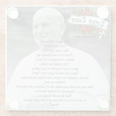 トトゥストゥスセントヨハネポールポープカトリック祈りの言葉 ガラスコースター (裏面)