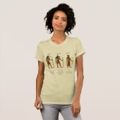 トト、アヌビス、ハトホル - エジプトの古代神 Tシャツ (正面フル)
