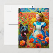 トト・ドッグとの星空の夜のアリス ポストカード (正面/裏面)