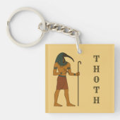 トト - 古代エジプトの知恵の神 キーホルダー (正面)