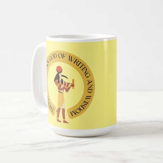 トト：知恵と知恵のエジプトの神書。 コーヒーマグカップ (正面左)