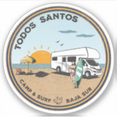 トドスサントスバジャカリフォルニアシュルメキシコ シール (正面)