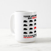 トドス・ロス・アニマル・ソン・イグアレス2 コーヒーマグカップ (正面左)