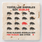トドス・ロス・アニマル・ソン・イグアレス2 ストーンコースター (正面)