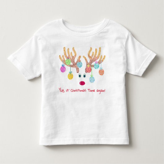 トドラーとオーナメントトドラーTシャツ トドラーTシャツ (正面)