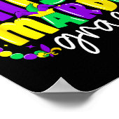 トドラーマーディグラスコーディネイションガールズマーディグラスキッズリー ポスター (角)