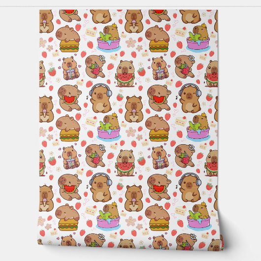 トドラー向けのかわいいカピバラ壁紙 壁紙 (ほどく)