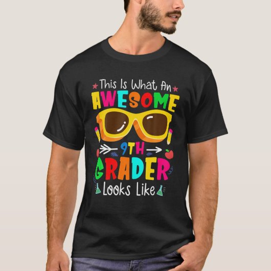 トドラー新学期9年生素晴らし9年生 Tシャツ (正面)