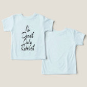 トドラー用BELLA+CANVAS Tシャツ 死ではなく再生 (デザイン正面&裏面)