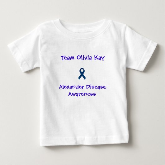 トドラー長袖チームオリヴィアケイ ベビーTシャツ (正面)