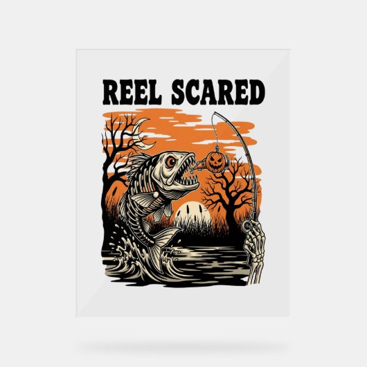 トドラー魚釣りハロウィーン アクリルサイン (正面)