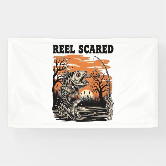 トドラー魚釣りハロウィーン 横断幕 (横)