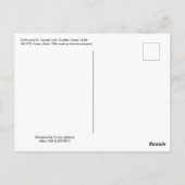 トドラー・キリスト・チャイルドと共に聖ヨセフの即位 ポストカード (裏面)