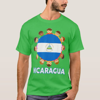 トドラー ニカラグア フラグ ニカラグア系 スペイン系の遺産 Tシャツ