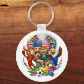 トドラーFIFA 2026テーマTシャツ キーホルダー (正面)