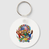 トドラーFIFA 2026テーマTシャツ キーホルダー (裏面)