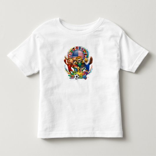 トドラーFIFA 2026テーマTシャツ トドラーTシャツ (正面)