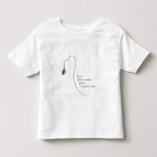 「トドラーTシャツの小さな種マイティツリーズベビー トドラーTシャツ