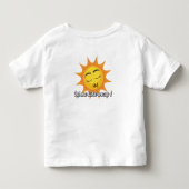 トドラーTシャツ：お昼寝しよう (白) トドラーTシャツ (裏面)