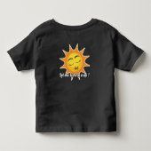 トドラーTシャツ：お昼寝しよう (黒) トドラーTシャツ (裏面)