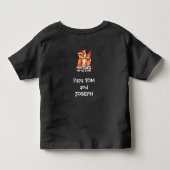 トドラーTシャツ:マイダッドマイオールドミー (黒) トドラーTシャツ (裏面)