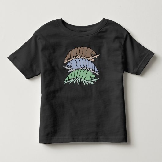 トドラーTシャツ - 3ダンゴムシ（鮮やか） (正面)