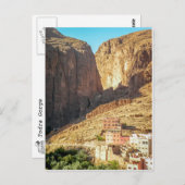 トドラ峡谷，モロッコ – はがき (正面/裏面)