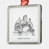 トド メタルオーナメント (左)