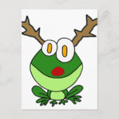 トナおもしろいカイとしてのクリスマス・カエル シーズンポストカード (正面)