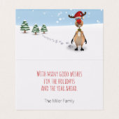 トナおもしろいークリスマスニューイヤーツリー2022カード (内部フラット)