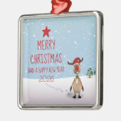 トナおもしろいークリスマスニューイヤーツリー2022 メタルオーナメント (左)