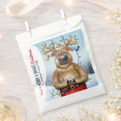 トナおもしろいークリスマスホリデー フェイバーバッグ (クリップ留めされた状態)