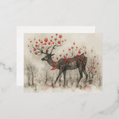 トナお洒落ークリスマスフラットカード 箔シーズンポストカード (正面/裏面)